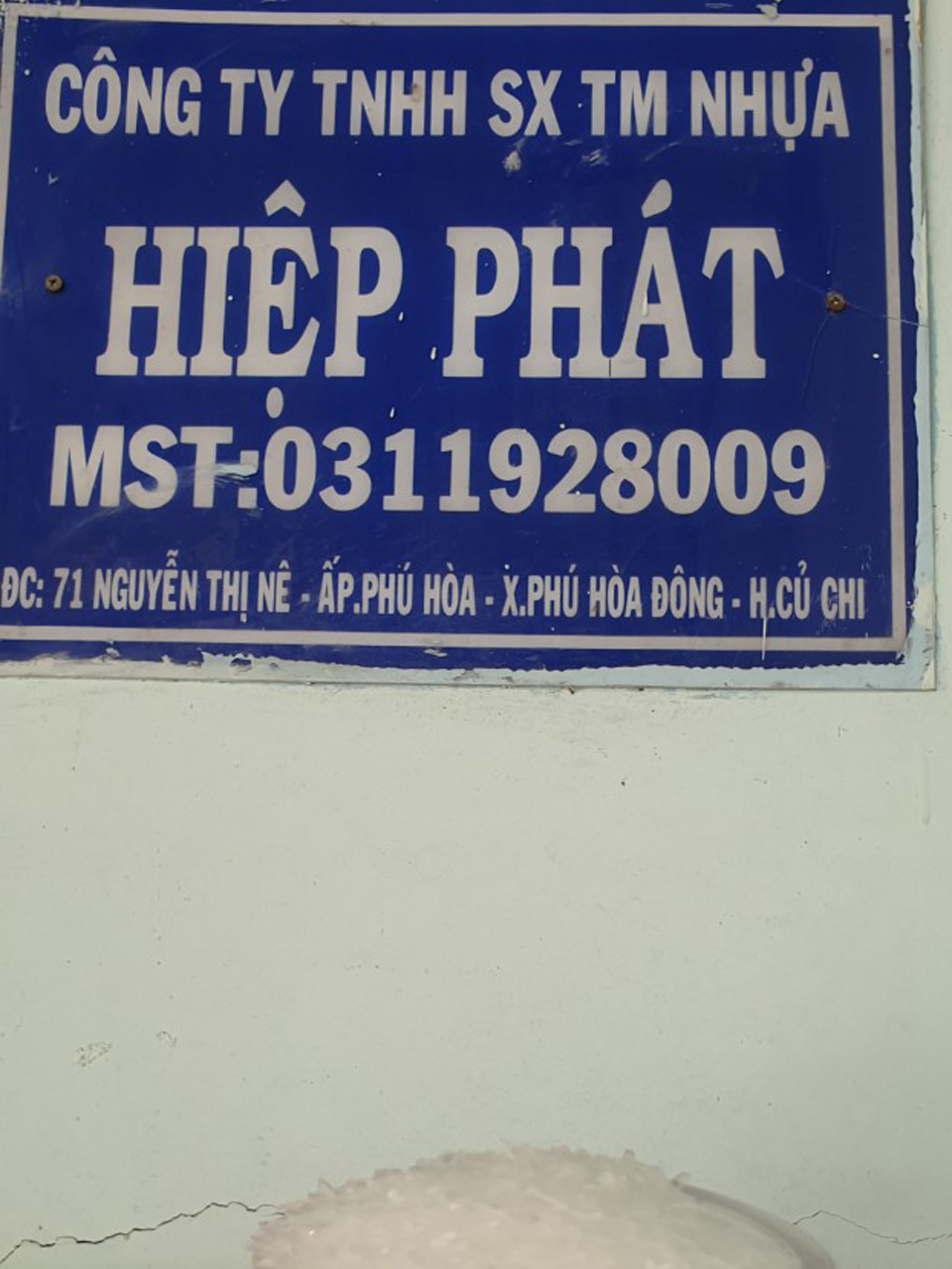 CÔNG TY TNHH SẢN XUẤT THƯƠNG MẠI NHỰA HIỆP PHÁT